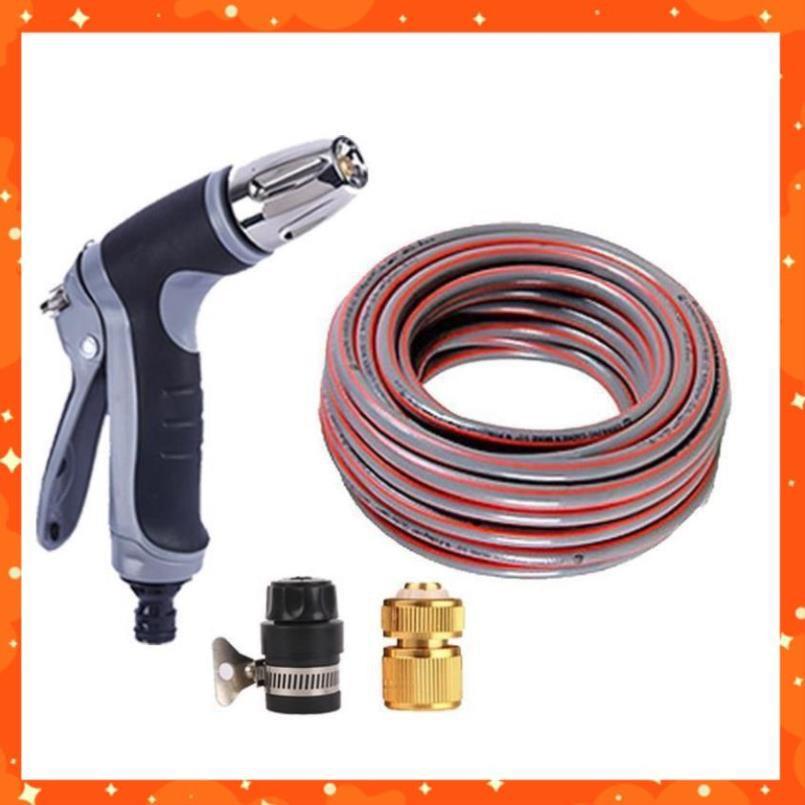 Bộ dây và vòi xịt tăng áp rửa xe tưới cây 15M 206817