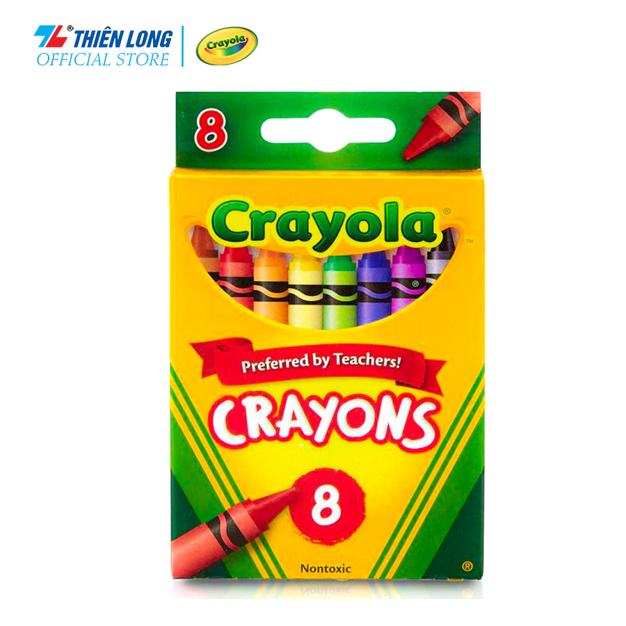 Bộ 8 bút sáp màu mini Crayola Crayon