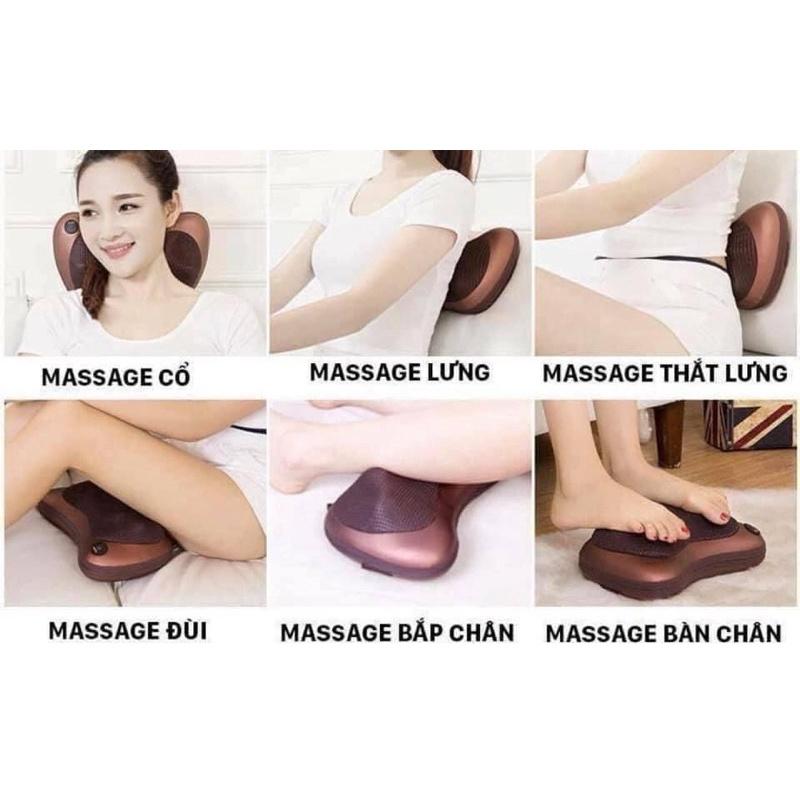 GỐI MASAGE HỒNG NGOẠI 8 BI HÀN QUỐC