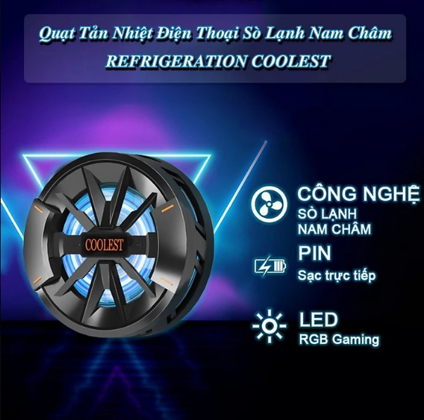 It shop - Quạt Tản Nhiệt Điện Thoại Sò Lạnh Nam Châm REFRIGERATION COOLEST