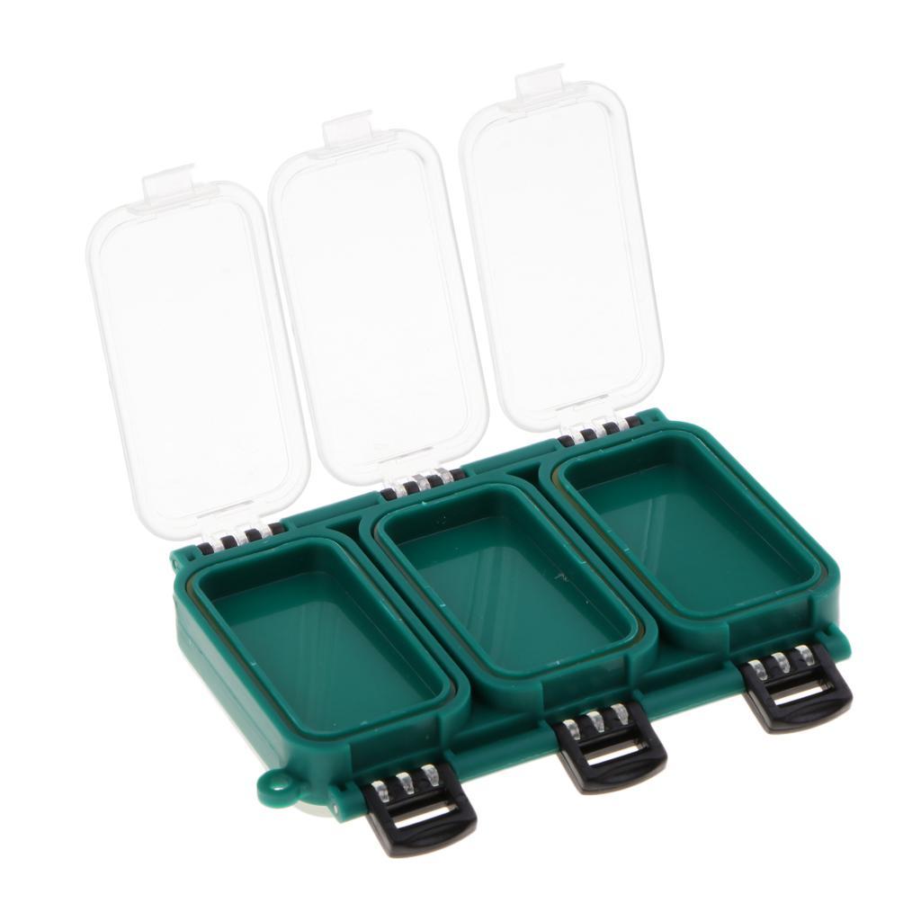 2pcs Fishing Tackle Box Safety Case Plastic Waterproof Storage Case
