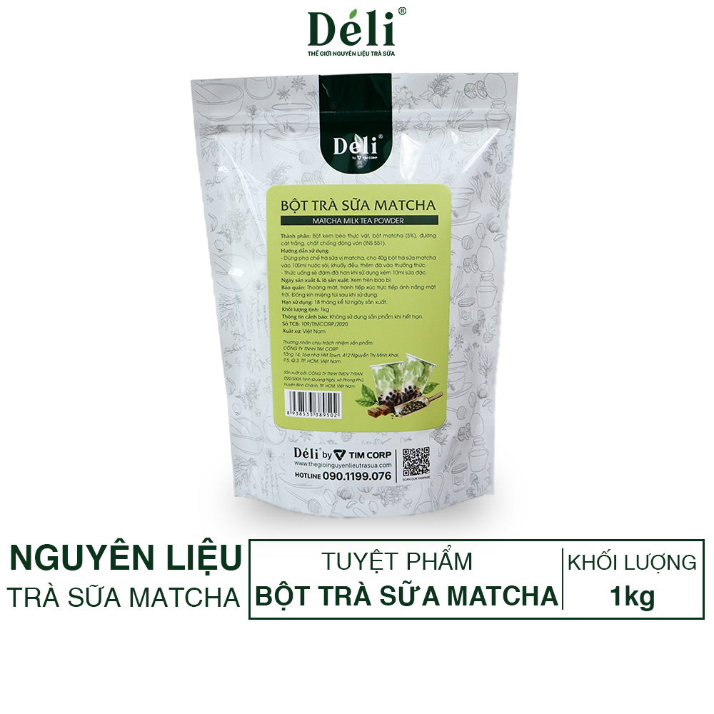 Bột Trà sữa Matcha 3in1 Déli 