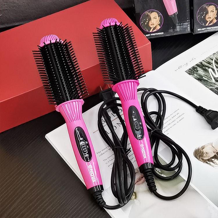 Lược Điện Tạo Kiểu Tóc 3 in 1, Lược Điện Chải Tóc 8810 - Máy Làm Tóc Cầm Tay Uốn Cụp, Xoăn, Thẳng Đa Năng