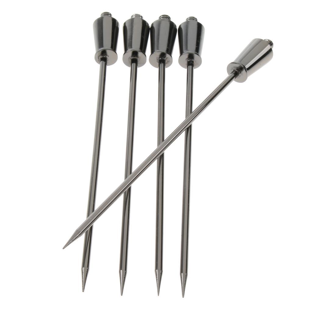 1Pc Stainless Steel Cocktail Pick Fruit Stick Martini Picks Home Bar Tool
