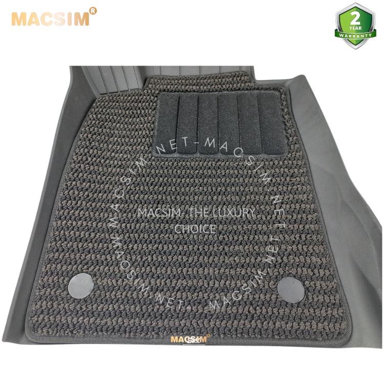 Thảm lót sàn xe ô tô 2 lớp cao cấp BMW 5 series 2016- đến nay nhãn hiệu Macsim 3W - chất liệu nhựa TPE đúc khuôn cao cấp