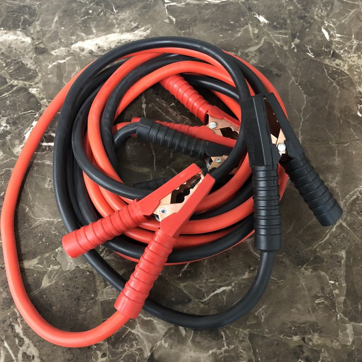 Bộ Hai Dây Câu Bình Ắc Quy Ô Tô Xe Hơi Thương Hiệu D.E.L Model TD08 Dài 3.5 Mét 2500Amp Cao Cấp