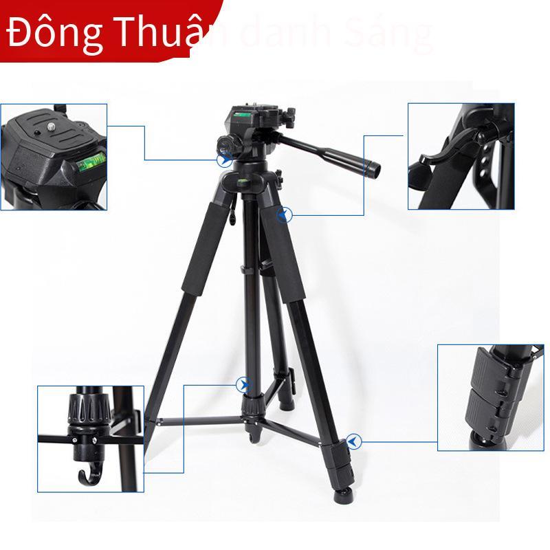 Vận Chuyển Nhanh 3600 Chân Máy 1.7M Chân Máy Chụp Ảnh Du Lịch Máy Ảnh SLR Chuyên Nghiệp Di Động Giá Đỡ Chảo Nghiêng Phụ Kiện