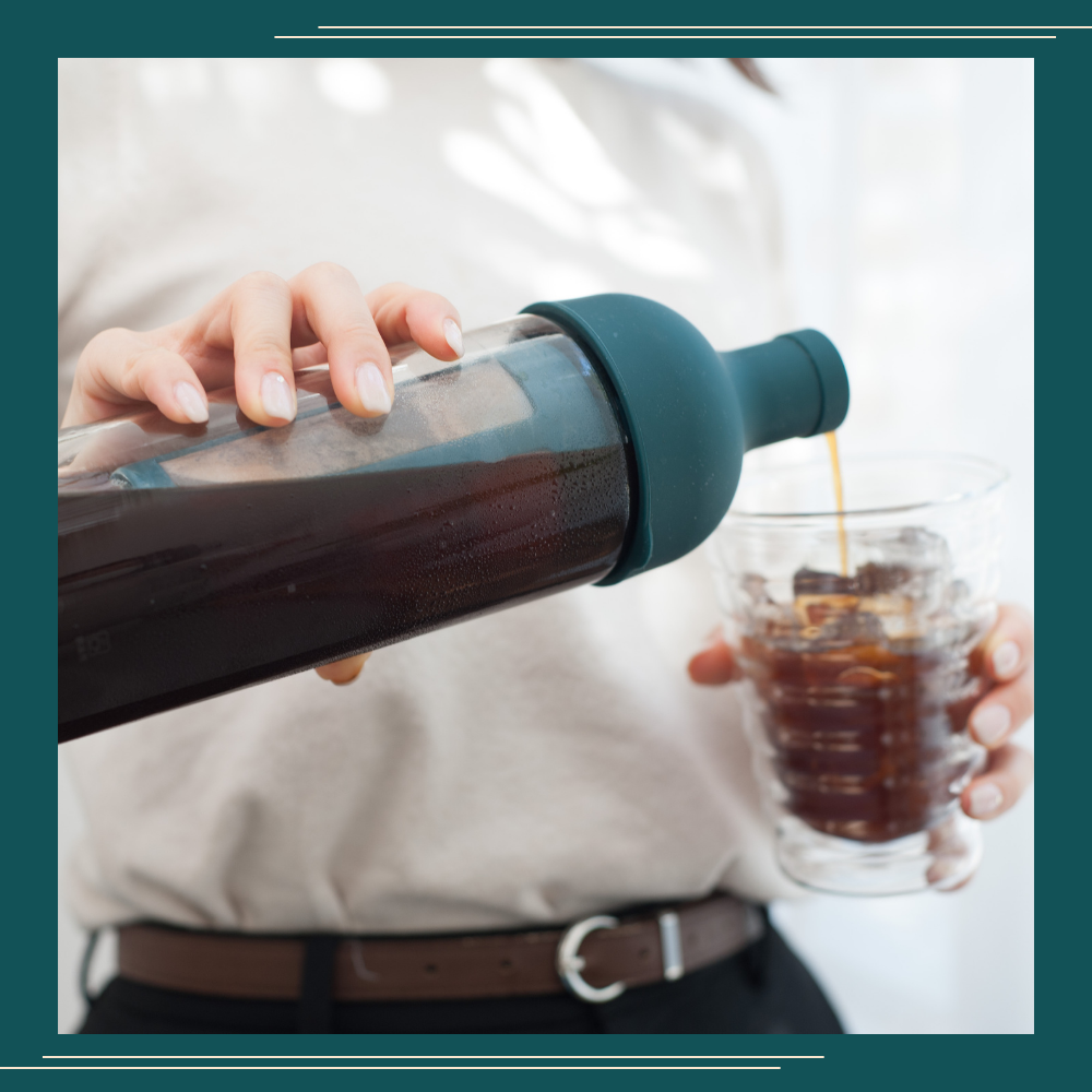 Bình pha cà phê Cold Brew Hario 650ml (Xanh)