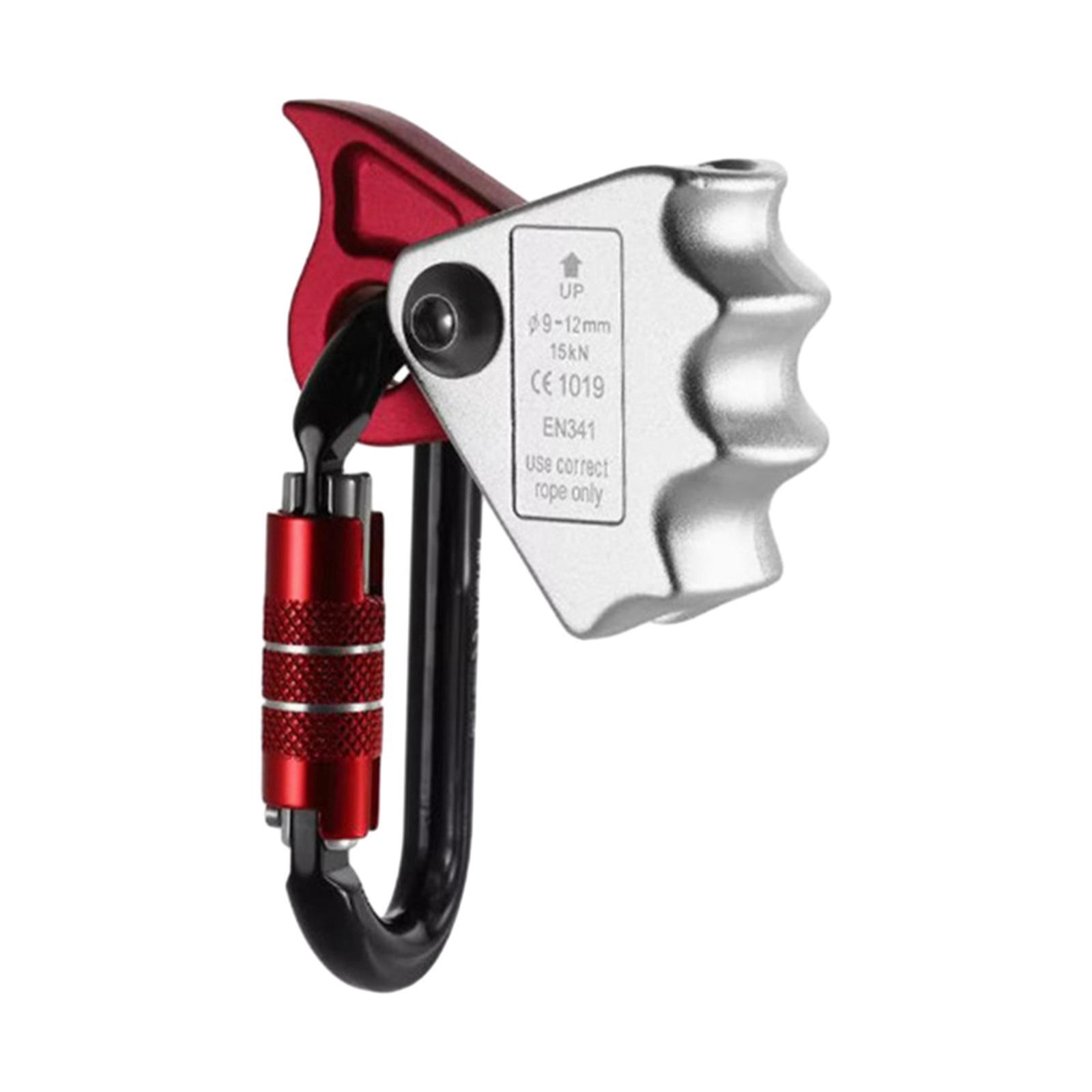 Climbing Ascender Rope Grab Auto Locking Carabiner for Rock Climbing Caving