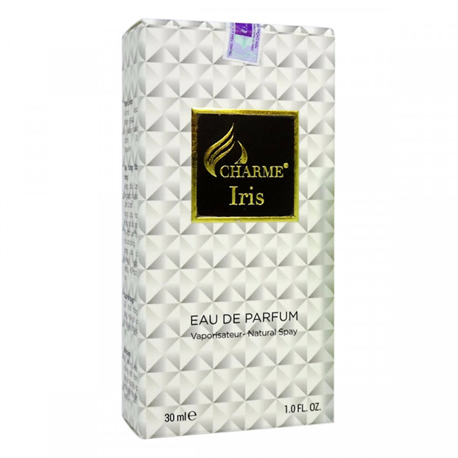 Nước Hoa Nam Charme Iris Hương Bưởi, Gỗ Đàn Hương - Mạnh Mẽ, Nam Tính