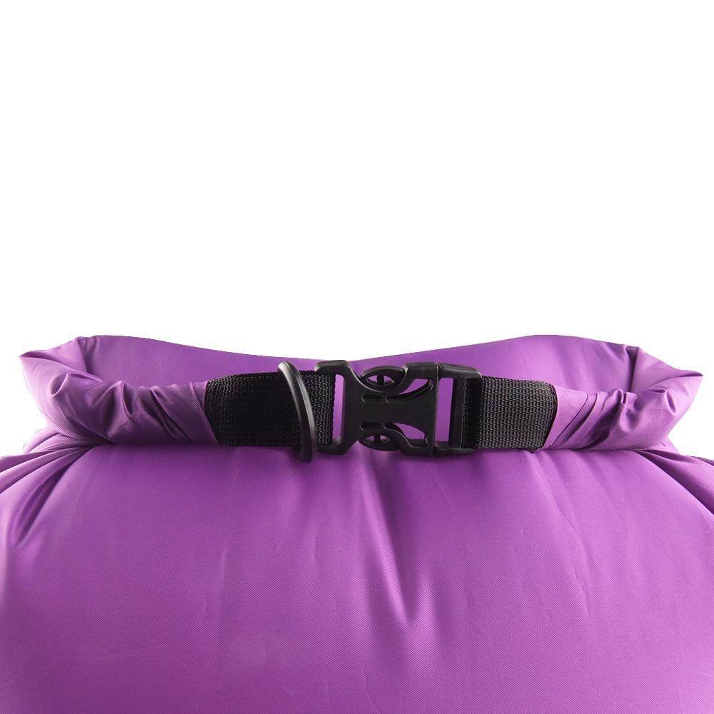 2 Pieces 12L Waterproof Roll Top Compression Bag Dry Sack For Camping Purple