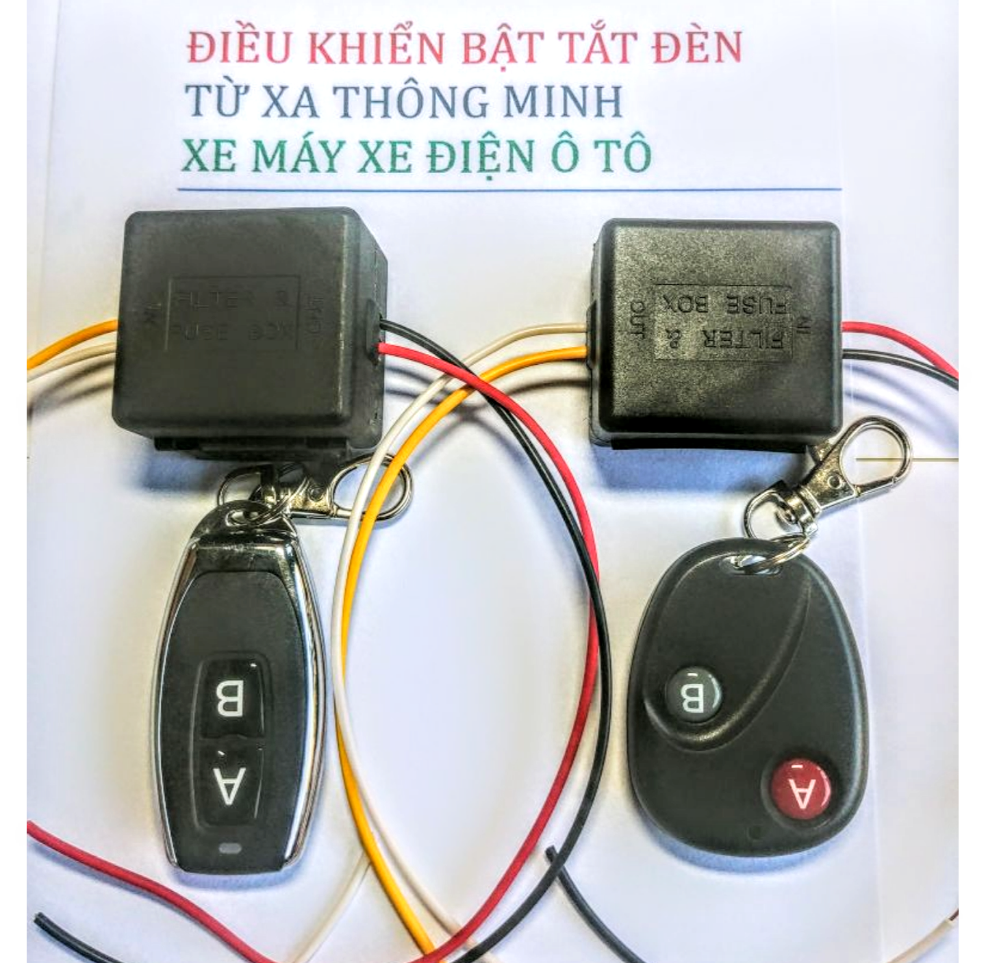 1 BỘ MẠCH ĐIỀU KHIỂN TỪ XA BẬT TẮT NGUỒN XE MÁY HOẶC LÀM ĐIỀU BẬT TẮT CÁC THIẾT BỊ ĐIỆN KHÁC DỄ DÀNG TIỆN DỤNG HÀNG CHUẨN CHẤT LƯỢNG