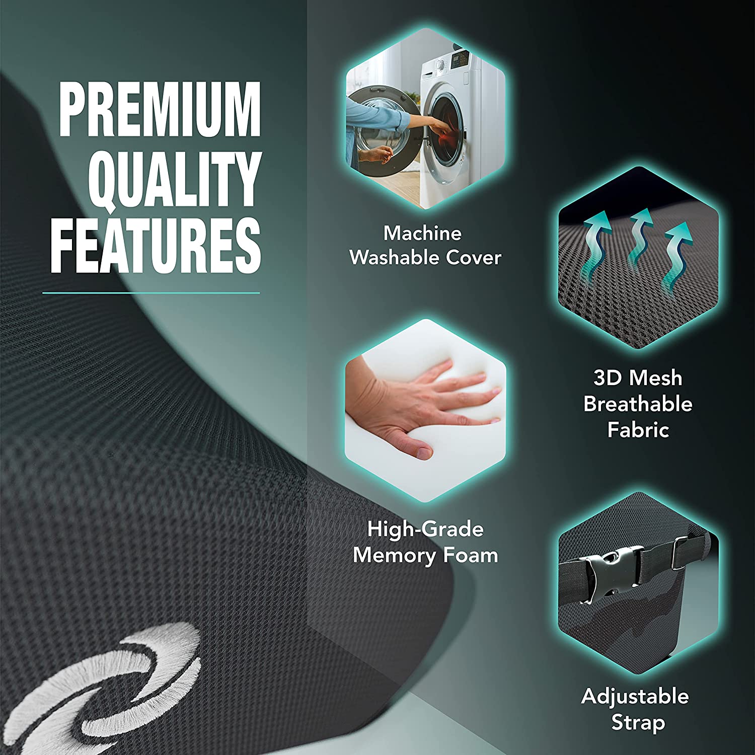 GỐI TỰA LƯNG CAO CẤP SAMSONITE COOLING GEL hàng chính hãng