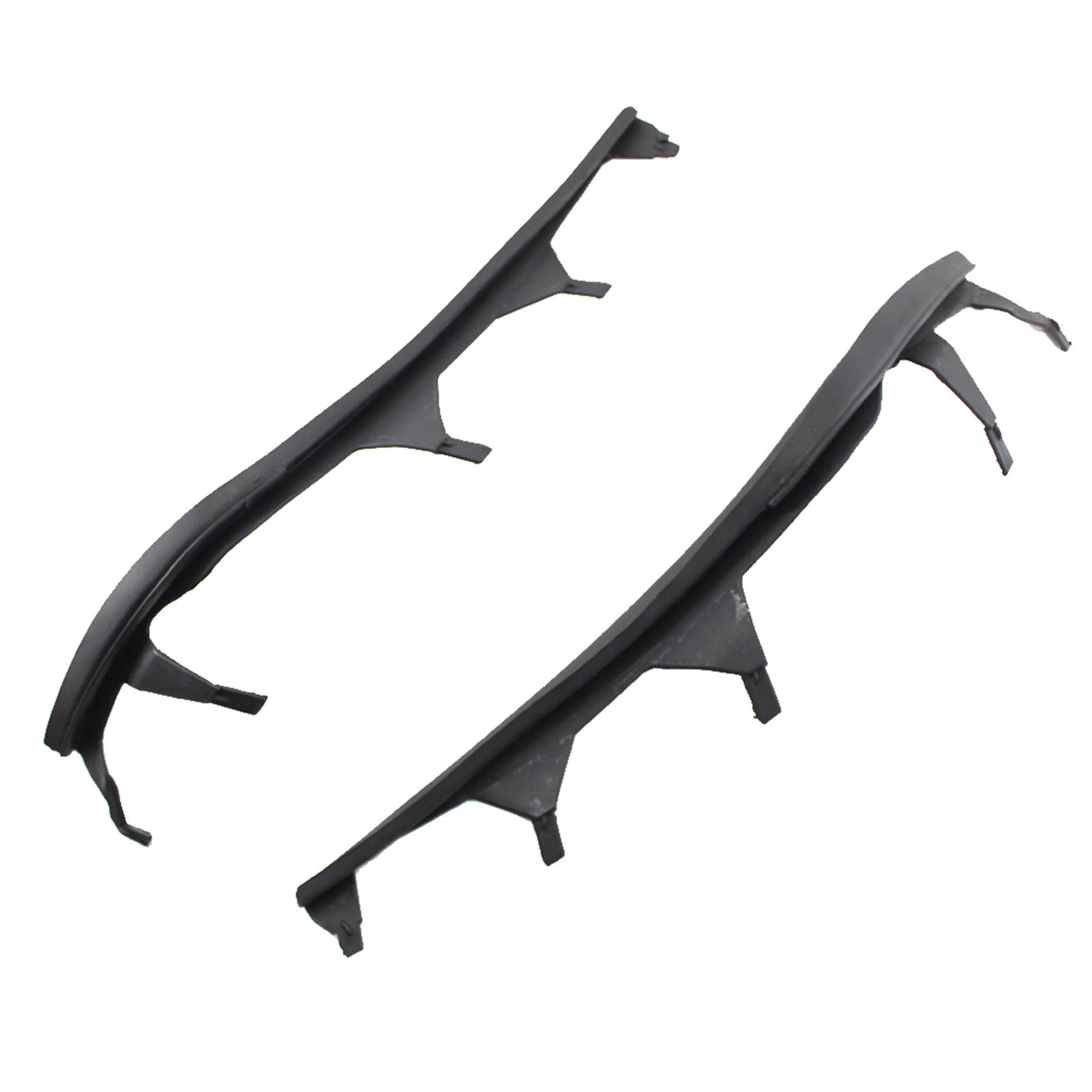 Left & Right One Pair Upper Headlight Cover Strips Replacement for BMW 3 Series E46 02-05