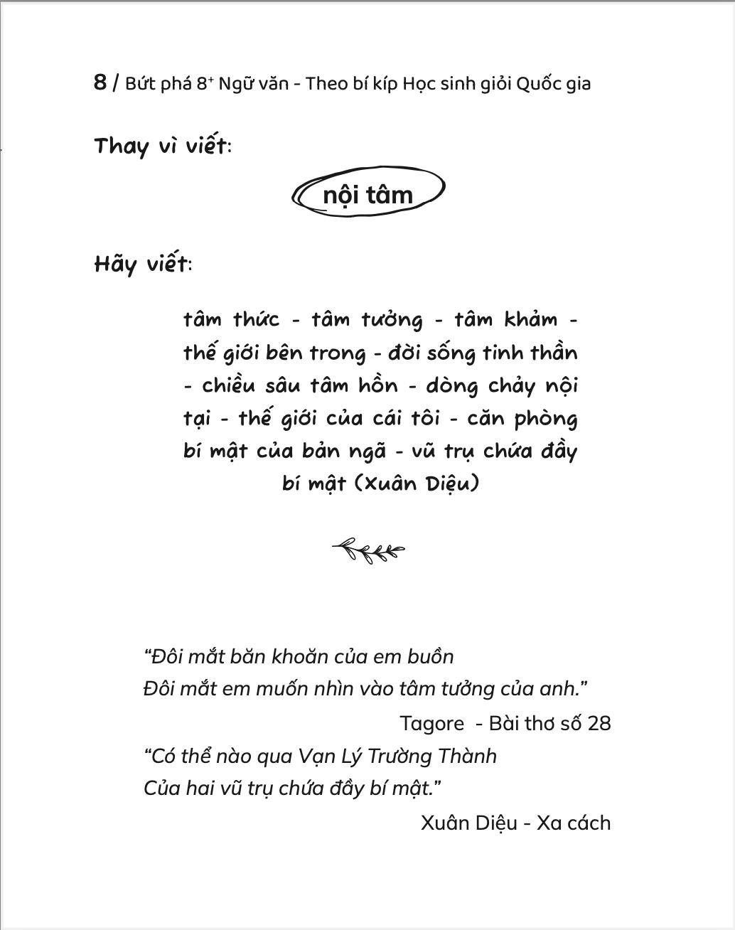 Sách Bứt Phá 8+ Ngữ Văn - Theo Bí Kíp Học Sinh Giỏi Quốc Gia - Dành Cho Học Sinh THPT - Hồng Hạnh