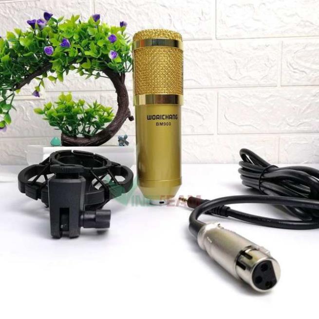 Mic Thu Âm BM900 Waichang, Hát Karaoke, Thu Âm Cực Tốt