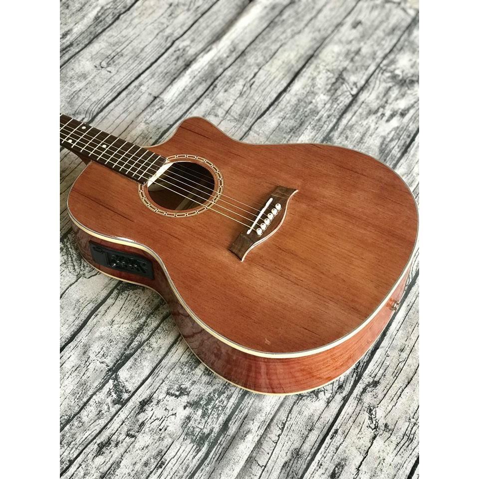 Guitar Acoustic gỗ thịt HD-F75Sv có EQ kết nối ra loa