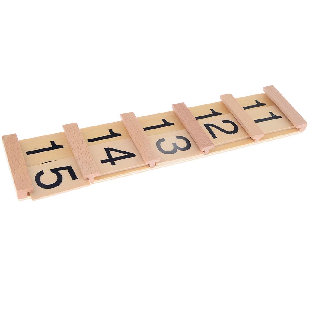 Lắp Bảng Gỗ Đếm Số Toán Học Trẻ Mầm Non Montessori Toán Học Sensorial Đồ Chơi