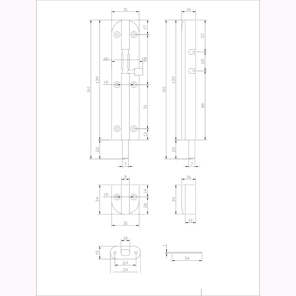 Chốt Cửa An Toàn 46360 SSS