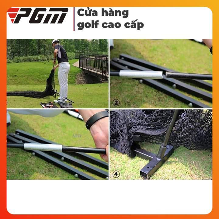 COMBO LƯỚI TẬP SWING GOLF LSW250 + THẢM TẬP 1.2x1.2 - NEW GOLF SWING TRAINER PRACTICE NET DOUBLE TARGET LSW250