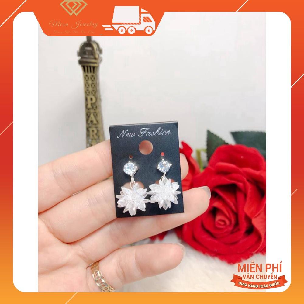 BÔNG TAI NỮ BẠC TA - BÔNG TAI HOA M60