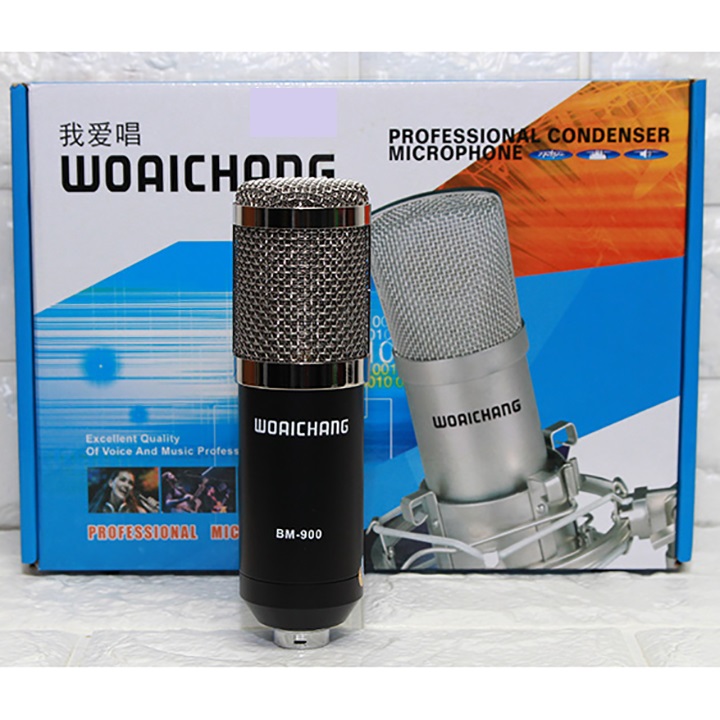 Bộ micro thu âm cao cấp BM900 + sound card K10 + dây livestream + Kẹp đỡ để bàn và màng lọc