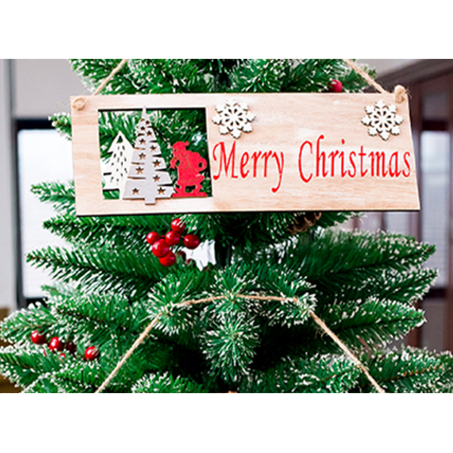 Móc Treo Cửa Trang Trí Giáng Sinh Merry Christmas Hoa Tuyết