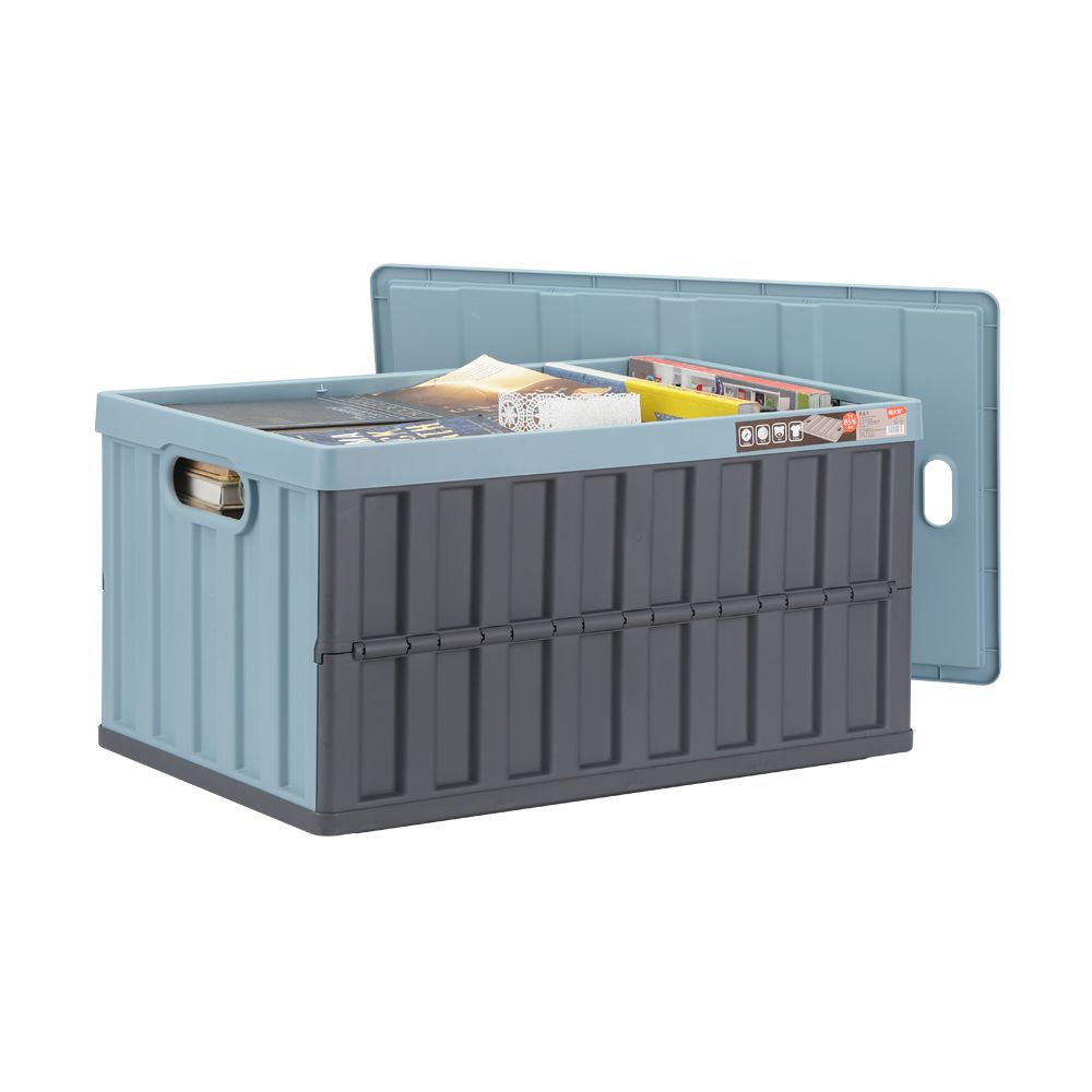Thùng đựng đồ ô tô gấp gọn đa năng có nắp 64L TRUCK chất liệu nhựa PP cao cấp, màu xanh lam | Index Living Mall - Phân phối độc quyền tại Việt Nam
