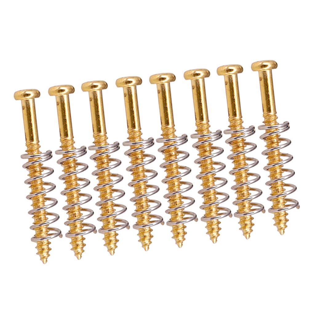 Set of 16 Iron Guitar Bass Pickup Humbucker Ring Mount Screws String Instrument Parts