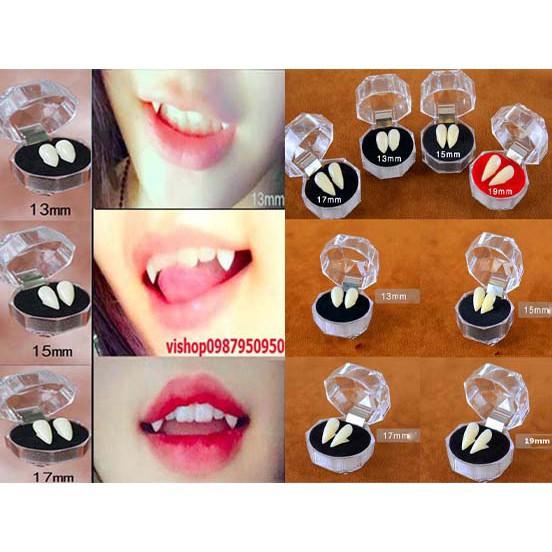 Răng nanh-răng khểnh giả cao cấp 13mm TẶNG KÈM KEO GẮN