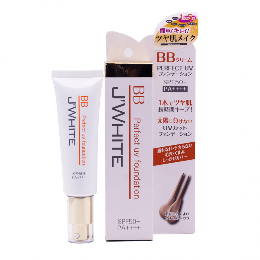 Kem nền B.B trang điểm hàng nội địa Nhật Bản cao cấp J’White 5 in 1 SPF50+ PA++++ (50ml) – Hàng chính hãng