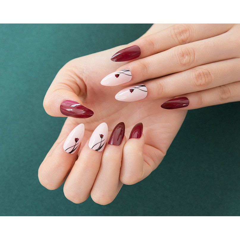 Bộ 12 móng tay giả nail thời trang (như hình-6)