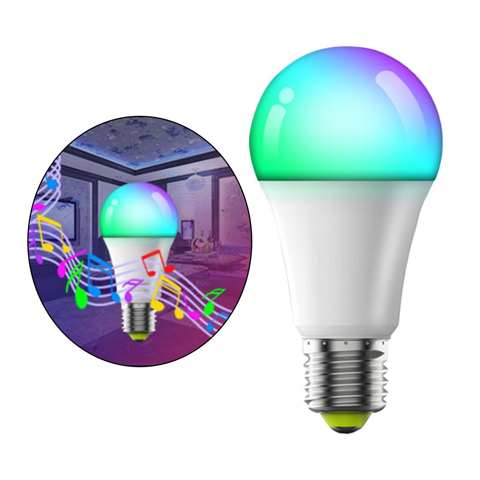 Dimmable Smart Bulb LED Light 10W Remote Control RGB E27 2700K-6500K 350LM