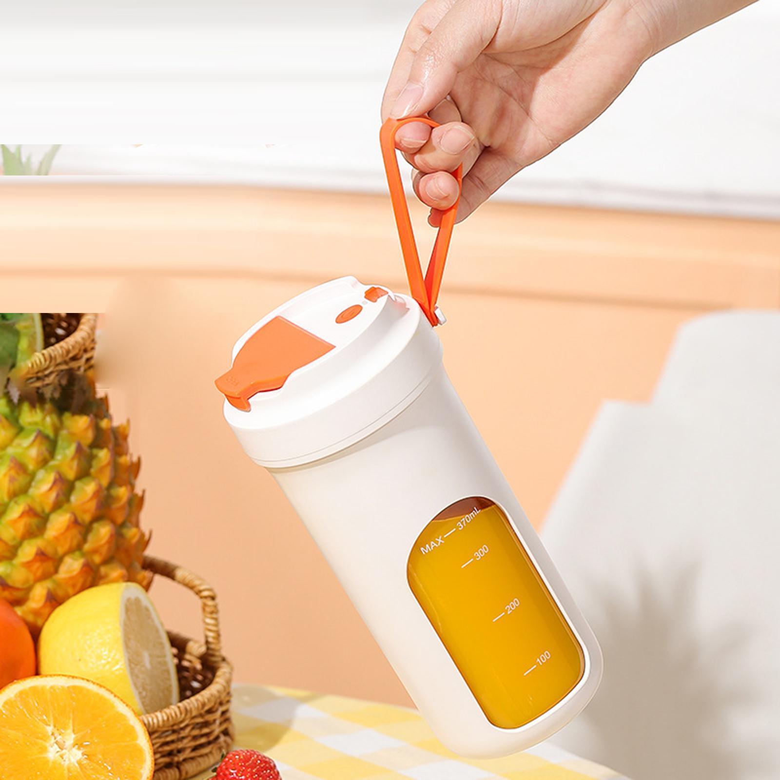 Portable Blender Juicer Cup Personal Mini Blender 370ml Blender Cup Travel Juicer Cup for Mixing Shakes and Smoothies Camping