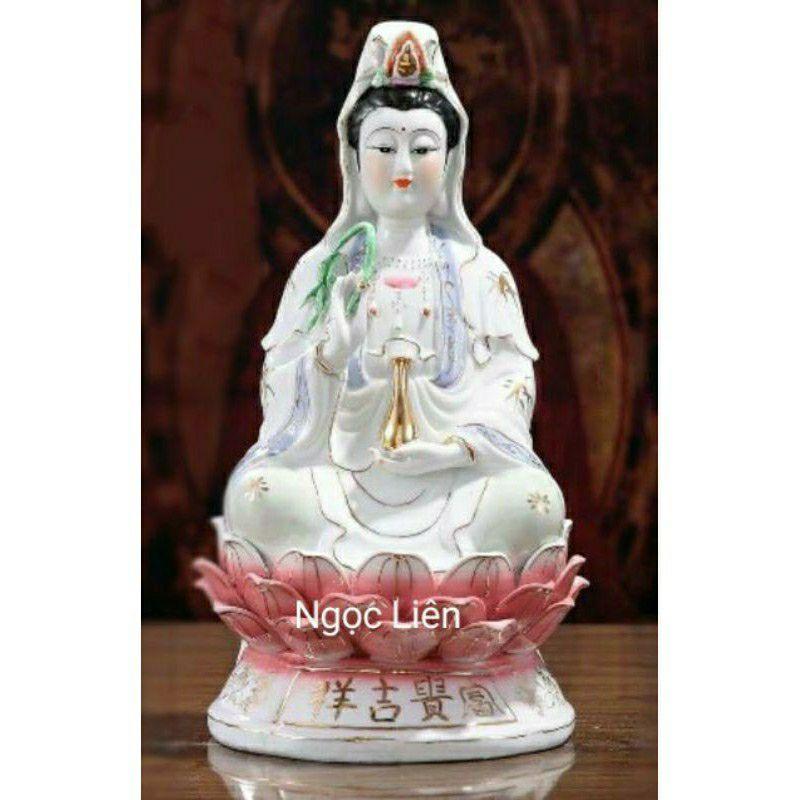 Tượng Mẹ Quan Âm sứ trắng nhiều size
