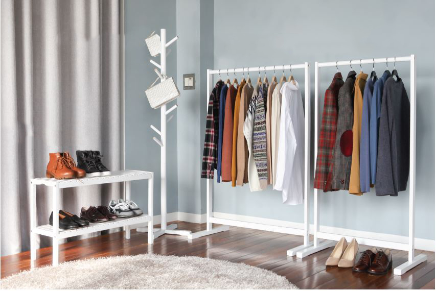GIÁ TREO QUẦN ÁO THANH ĐƠN- MÀU GỖ - SINGLE HANGER