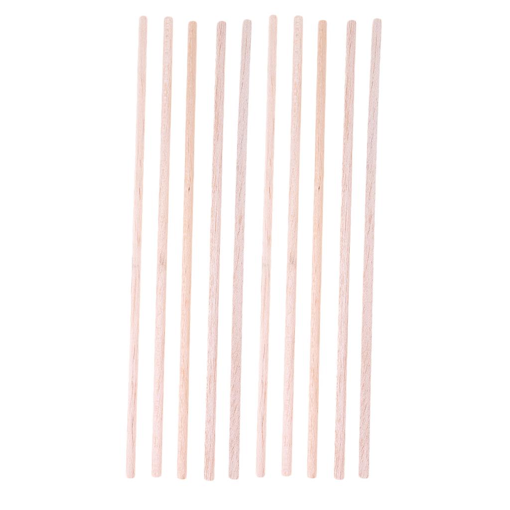 10 Cái 5*5*250 Mm Thủ Công Thanh Vuông Thanh Gỗ Balsa Thanh Sở Thích Mô Hình DIY Dụng Cụ