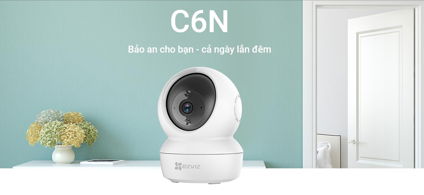 [Hàng chính hãng] Camera Wifi EZVIZ C6N xoay 360 độ, âm thanh 2 chiều, ghi hình 1080p