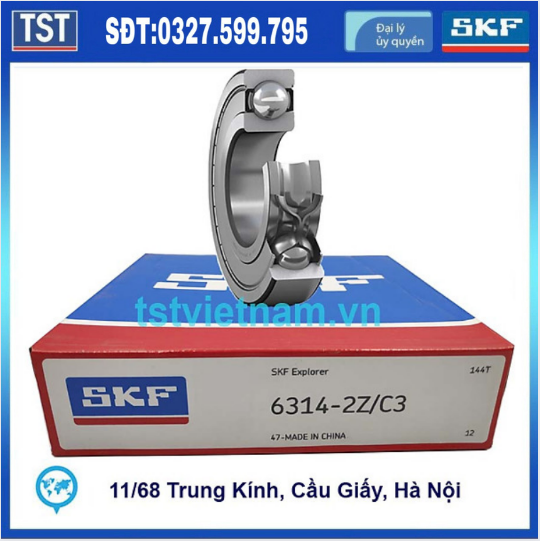 Vòng bi bạc đạn SKF 6314-2Z/C3