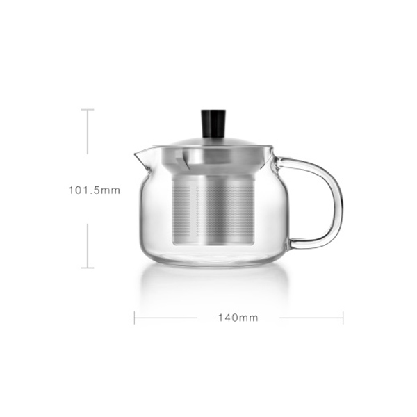 Bình lọc trà thủy tinh lõi Inox Samaglas S043 470ml