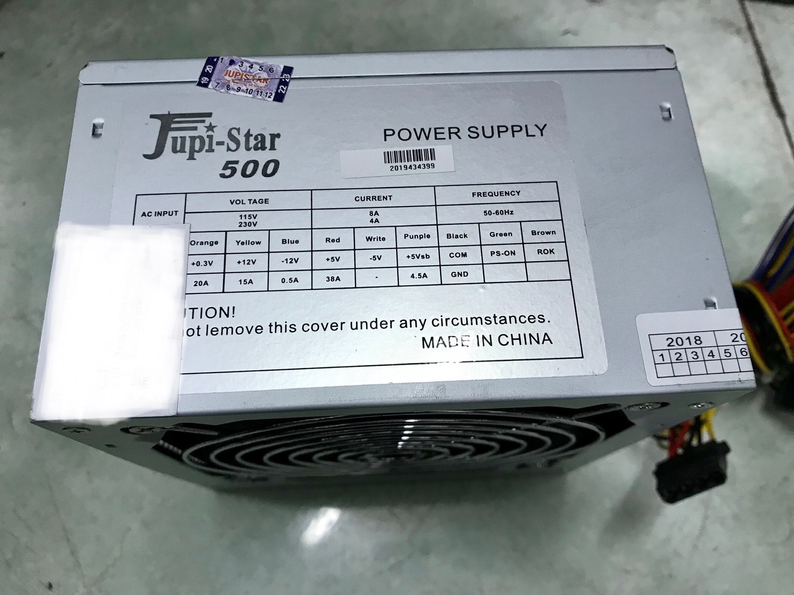 Bộ nguồn máy tính Jupi-star 500W - Hàng chính hãng