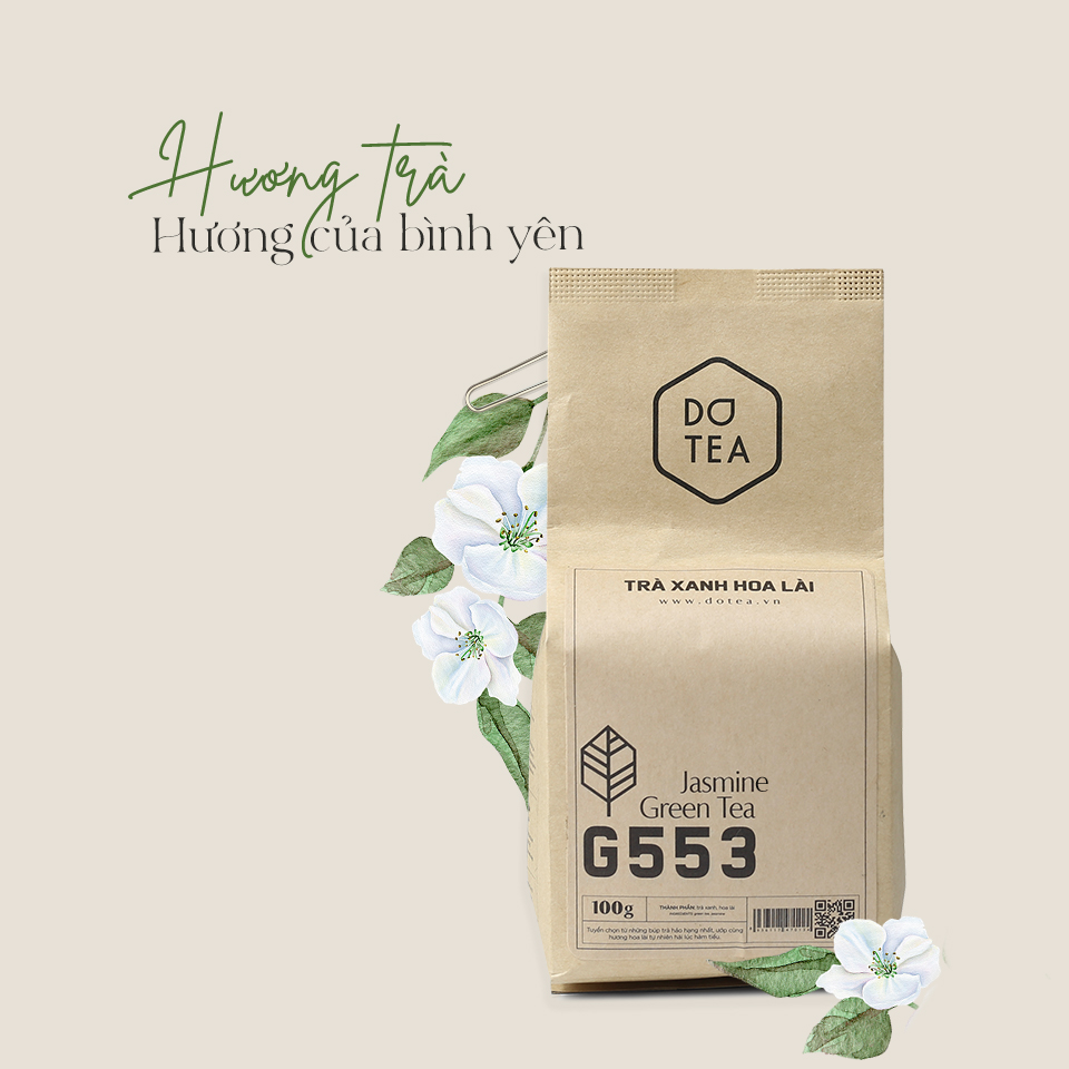 Trà Xanh Hoa Lài Gói 500g - 100g