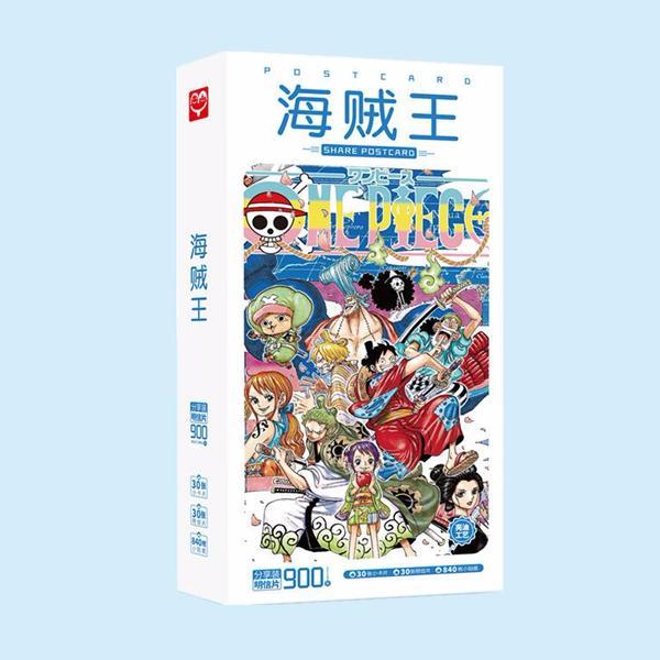 Postcard One piece Wano quốc 900 ảnh hộp ảnh bộ ảnh có ảnh dán sticker lomo bưu thiếp tặng ảnh thiết kế vcone