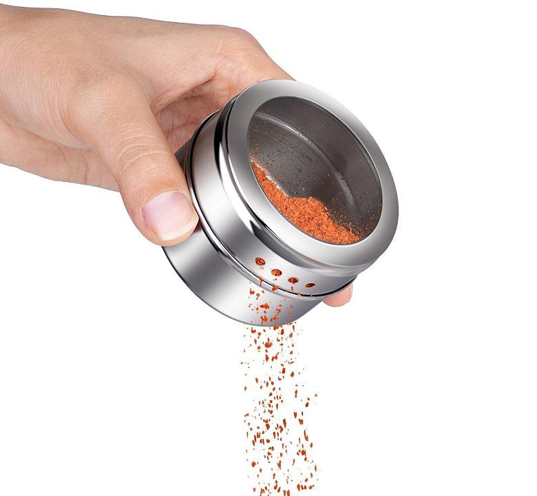Lọ gia vị từ tính, bộ 12 lọ gia vị từ tính, cho nhà bếp, tròn