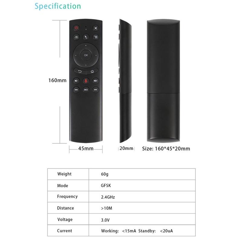 Điều Khiển Chuột Bay Tìm Kiếm Giọng Nói Air Mouse Remote Voice G20 / G20S