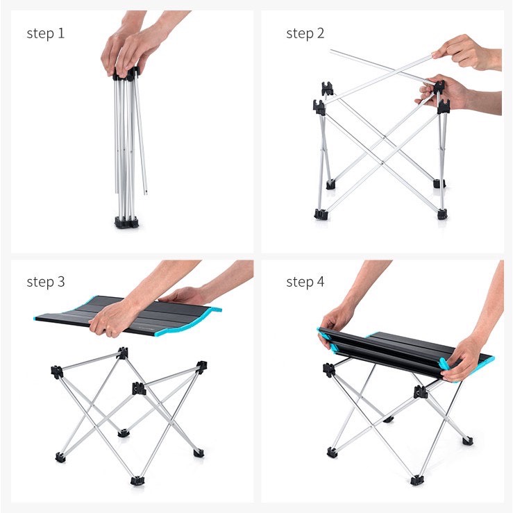 Bàn Dã Ngoại Gấp Gọn HỢP KIM NHÔM Naturehike NH19Z008-Z Siêu Nhẹ Size Lớn