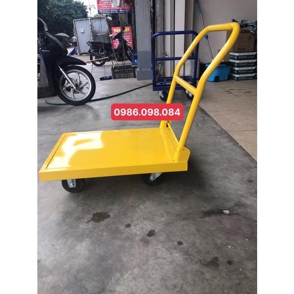 Xe đẩy hàng, xe kéo hàng 4 bánh có thể gập gọn, kích thước 55*75 tải trọng 300kg mặt sàn phẳng