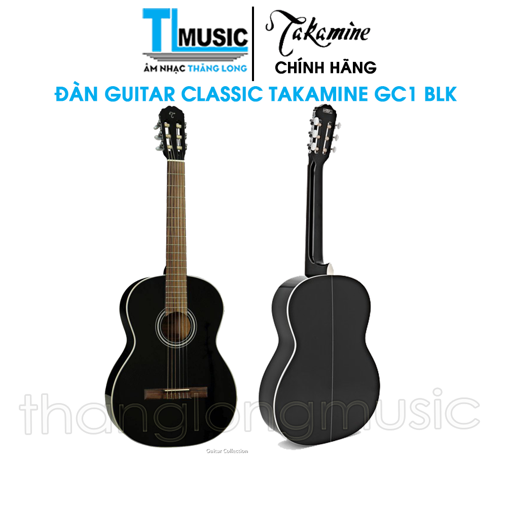 Đàn Guitar Classic Thương Hiệu Nhật Bản Takamine GC1-BLK - Hàng Chính Hãng