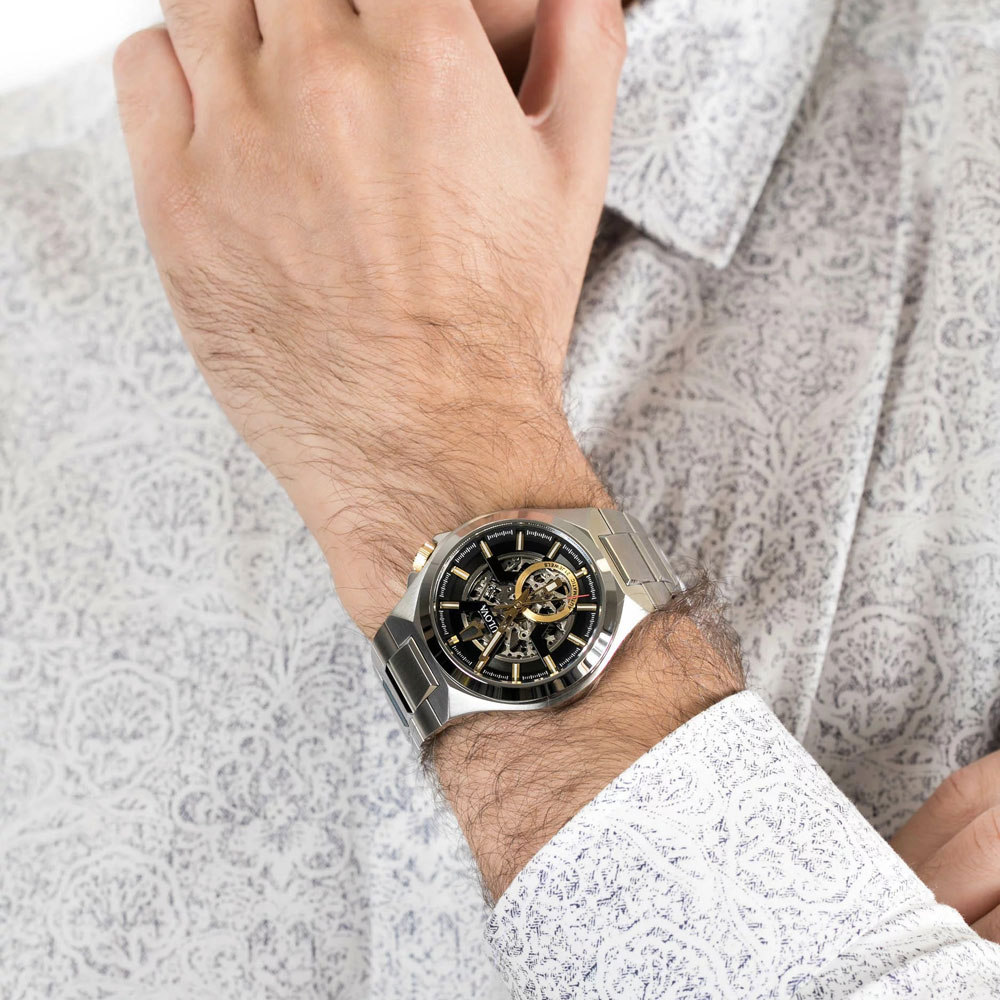 Đồng Hồ Nam Bulova Dây Thép Không Gỉ 98A224 - Mặt Đen