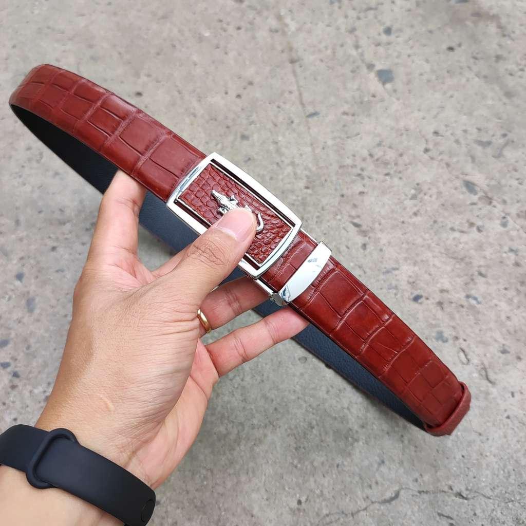 Thắt Lưng Da Bụng Cá Sấu N22ND_B